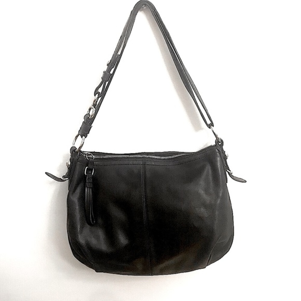 Coach Mia Convertible 15729 Black Leather Hobo Bag